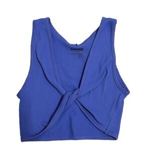 Purple Garage Twisted Crop Top. Size XS